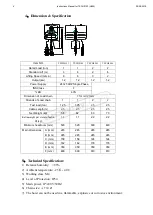 Предварительный просмотр 4 страницы Garrick TOHO TECH Series Instruction Manual