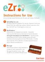 Garrison eZr Instructions For Use preview