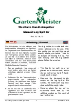 Garten Meister 321620 Manual preview