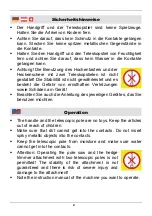 Preview for 2 page of Garten Meister 920565 Original Instructions Manual