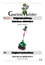 Garten Meister 94 60 24 Original Instructions Manual preview