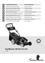 Garten Meister Big Wheeler GM 554.2 R LI-ES Translation Of The Original Instructions preview