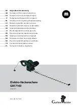 Garten Meister GM 7160 Translation Of The Original Instructions preview