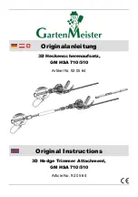 Garten Meister GM HSA 710/510 Original Instructions Manual предпросмотр