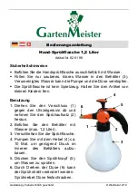 Preview for 2 page of Gartenmeister 82 61 98 Instruction Manual