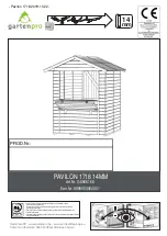 Preview for 1 page of Gartenpro G5965168 Manual