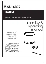 Garth Grilled MAU-6802 Assembly & Operating Manual предпросмотр