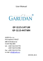 Garudan GF-1115-147 LM User Manual предпросмотр