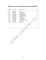 Preview for 27 page of Garudan GP-514-446 User Manual And  Spare Parts List