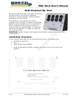 Preview for 11 page of Gas Clip Technologies Clip Dock User Manual