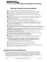 Preview for 3 page of Gas Clip Technologies Multi Gas Clip Simple User Manual