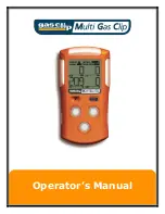 Preview for 1 page of Gas Clip Technologies Multi Gas Clip Operator'S Manual