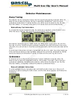 Preview for 7 page of Gas Clip Technologies Multi Gas Clip Operator'S Manual