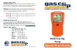 Gas Clip Technologies Multi Gas Clip Quick Start Manual preview