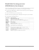 Preview for 3 page of Gas Data GFM400 Series User Manual