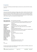 Preview for 2 page of Gas Detection GDA 3160 Operating Manual