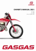 GAS GAS EC 250 2021 Owner'S Manual preview