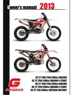 GAS GAS EC 2T 20012501300cc RACING Owner'S Manual preview