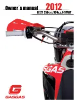 GAS GAS EC250E 2012 Owner'S Manual preview