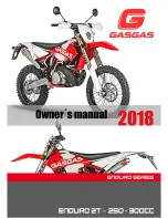 GAS GAS Enduro 2T 250 2018 Owner'S Manual preview