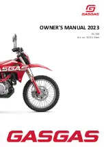 Preview for 1 page of GAS GAS ES 700 2023 Owner'S Manual