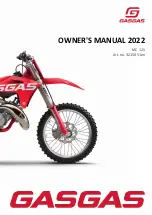 GAS GAS MC 125 2022 Owner'S Manual preview
