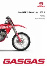 GAS GAS MC 250F 2022 Owner'S Manual preview