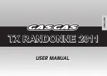 GAS GAS TX RANDONNE 2011 User Manual preview