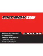 GAS GAS TXT BOY - 2006 User Manual preview