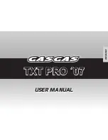 Preview for 2 page of GAS GAS TXT PRO - 2007 User Manual