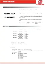 Предварительный просмотр 8 страницы GAS GAS TXT RACING 125CC 2020 Owner'S Manual