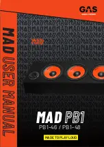 Preview for 1 page of GAS MAD PB1 User Manual