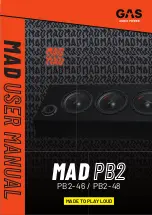 Preview for 1 page of GAS MAD PB2 User Manual