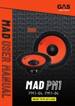 GAS MAD PM1 User Manual preview