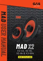 GAS MAD X2 User Manual preview