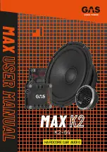 GAS MAX K2 User Manual preview