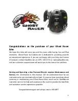 Preview for 3 page of Gasbike Ghost Racer Users Manual And Owner'S Manual