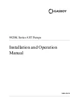Preview for 1 page of Gasboy 9820K Series Installation And Operation Manual