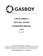 Preview for 1 page of Gasboy CFN ISLANDER II Conversion Manual