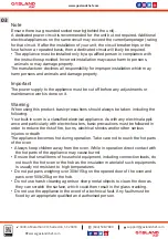 Preview for 4 page of GASLAND chef ES606MB Instructions For Installation And Use Manual