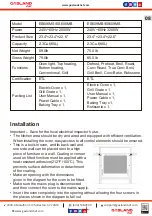 Preview for 9 page of GASLAND chef ES606MB Instructions For Installation And Use Manual