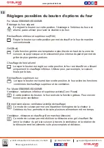 Preview for 34 page of GASLAND chef ES606MB Instructions For Installation And Use Manual