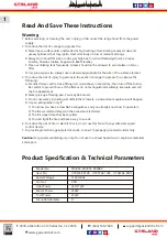 Preview for 2 page of GASLAND chef PR30BP Instructions For Installation And Use Manual