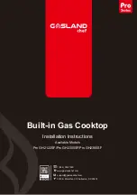 GASLAND chef Pro GH2122SF Installation Instructions Manual preview