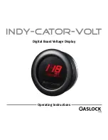 GASLOCK INDY-CATOR-VOLT Operating Instructions preview