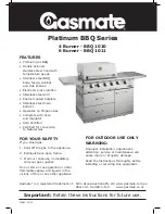 Gasmate BBQ 1010 User Manual preview