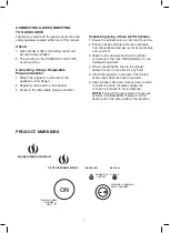 Предварительный просмотр 5 страницы Gasmate CH100 Manual