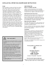 Preview for 2 page of Gasmate EH600 Series Installation, Operation & Maintenance Instructions Manual