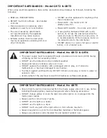 Preview for 2 page of Gasmate GRT2 User Manual