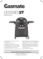 Gasmate ODYSSEY 2T Instructions Manual предпросмотр